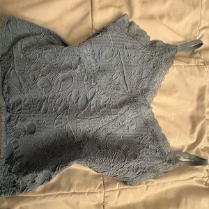 Cropped lace top